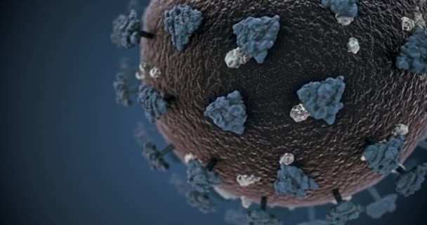 Coronavirus Animação Conceito Fundo Loop — Vídeo de Stock