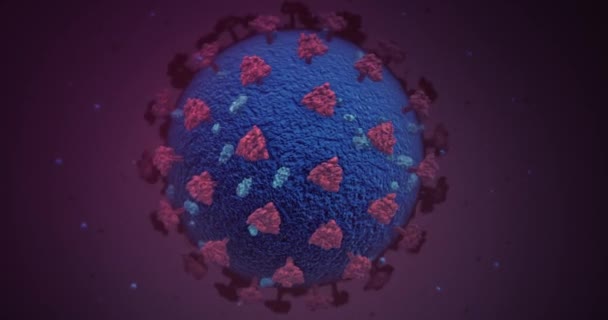 Coronavirus Animação Conceito Fundo Loop — Vídeo de Stock