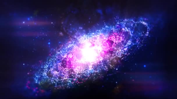 Galaxy Abstracte Achtergrond Lus — Stockvideo