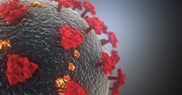 Coronavirus Animação Conceito Fundo Loop — Vídeo de Stock