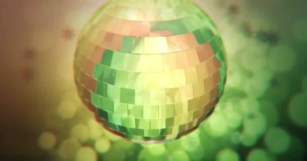 Animatie Van Discoball Achtergrond Lus — Stockvideo