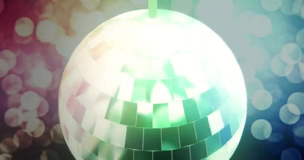 Animatie Van Discoball Achtergrond Lus — Stockvideo