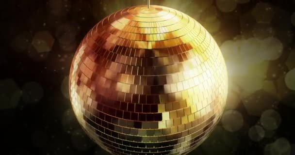 Animatie Van Discoball Achtergrond Lus — Stockvideo