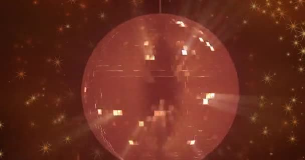 Animering Discoball Bakgrund Loop — Stockvideo