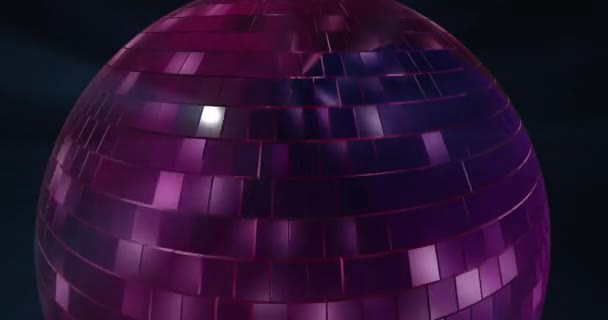 Animatie Van Discoball Achtergrond Lus — Stockvideo