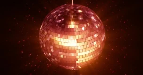 Streszczenie Disco Ball Animacji Pętli — Wideo stockowe