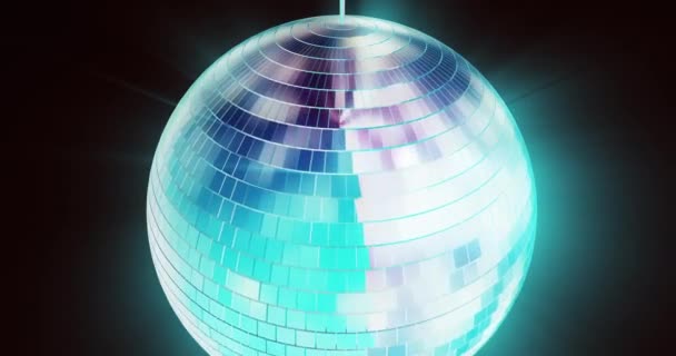 Bucle Animación Bola Disco Abstracta — Vídeos de Stock