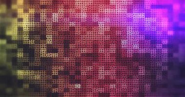 Renkli disko arkaplan döngüsünün canlandırması