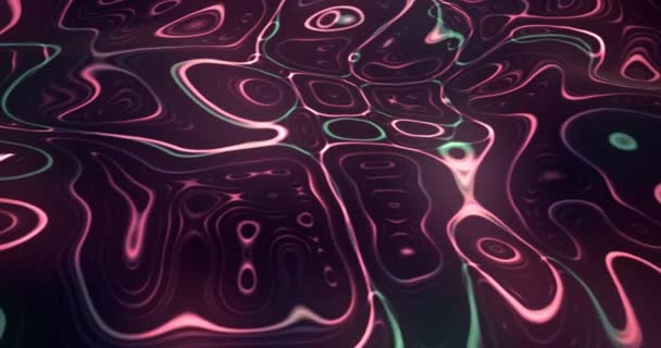 Абстрактна Фонова Анімація Хвиль Барвиста — стокове відео