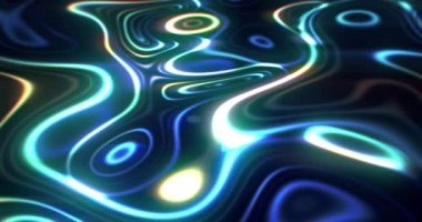 Dalgaların soyut arkaplan canlandırması