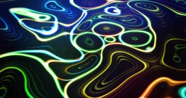 Dalgaların soyut arkaplan canlandırması