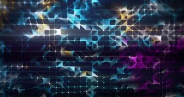 Teknoloji pleksus kavram döngüsü arka planının animasyonu