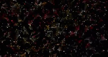 Teknoloji pleksus kavram döngüsü arka planının animasyonu