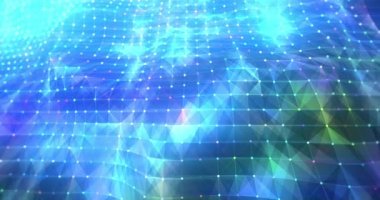 Teknoloji pleksus kavram döngüsü arka planının animasyonu