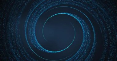 Sarmal şeklin soyut renk canlandırması 