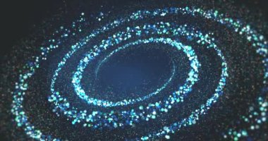 Sarmal şeklin soyut renk canlandırması 