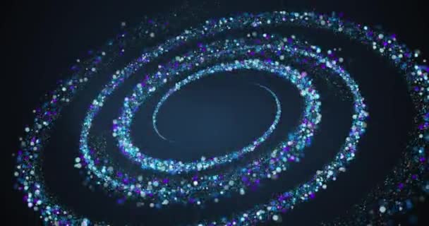 Abstract Color Animation Spiral Shape — Stock Video