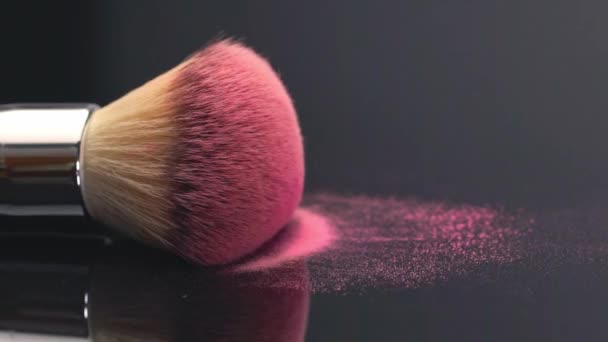 Makeup Kosmetiska Produkter Ekologiska Dekorativt Smink För Ansikte Mode Trendiga — Stockvideo