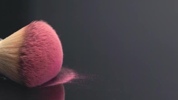 Makijaż Kosmetyki Ekologiczne Kosmetyki Dekoracyjne Twarz Moda Modny Kolor Różowy — Wideo stockowe