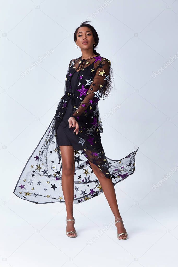 Beautiful young sexy woman lady stylish elegant fashionable dres