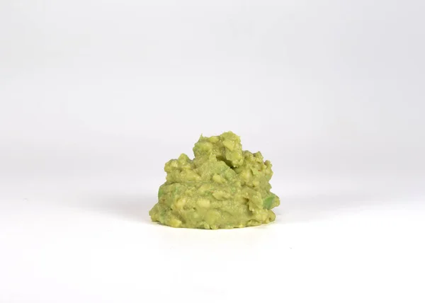 Small Pile Guacamole White Background — Stock Photo, Image