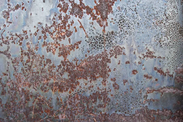Panel Acero Oxidado Con Arañazos — Foto de Stock