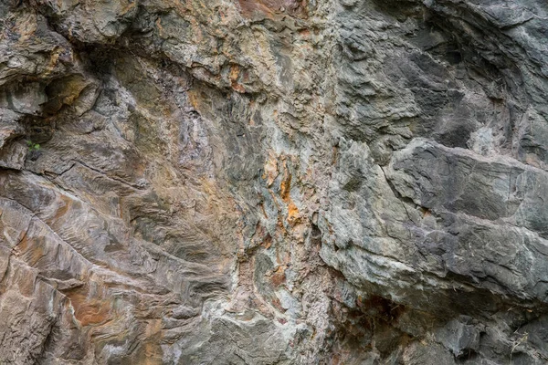 Textura Pared Roca Con Crestas Gastadas Agua — Foto de Stock