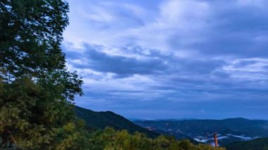 TL yedi Devils günbatımı Falls Blue Ridge Dağları üzerinde