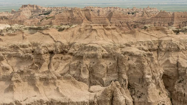 Detail Badlands Skalní Útvary Pokrývající Obrázek — Stock fotografie