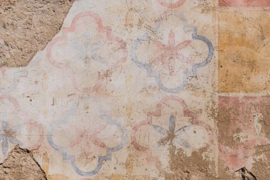 San Antonio kale eski İspanyolca görevde orijinal boyalı desen