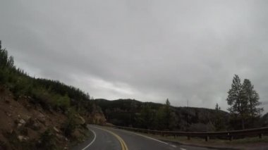 Wyoming dağlarda uzun eğrisi