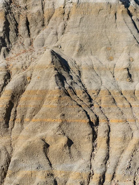 Couches Multiples Couches Boue Hoodoo Dans Parc National Theodore Roosevelt — Photo