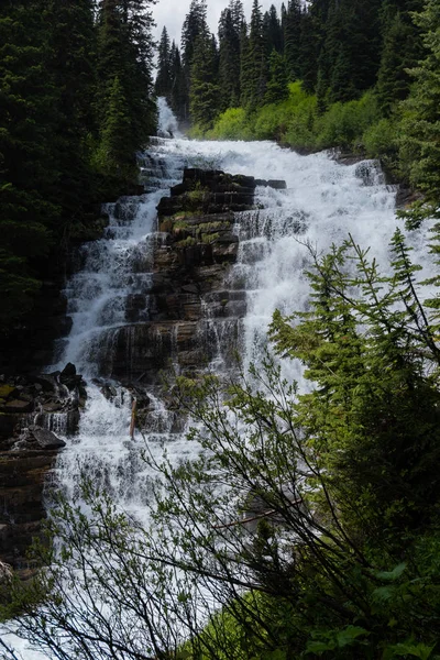 Florence Falls Tumbles Rocks Glacier Backcountry — Stock Photo, Image