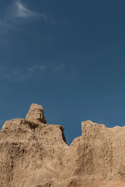 Dry Hoodoo Blue Sky South Dakota Badlands — Stock Photo, Image