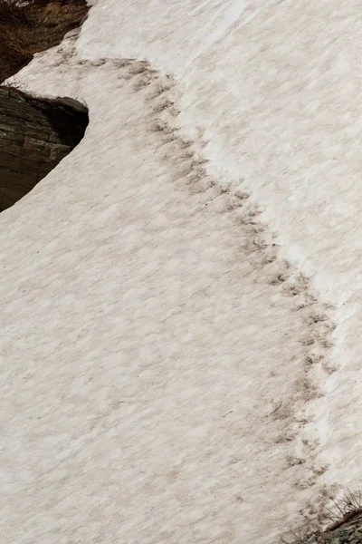 Estrecho Sendero Nieve Sobre Plataforma Hielo —  Fotos de Stock