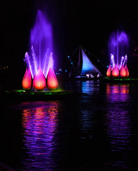 Lotus Flower Water Fountains — Stock Photo, Image
