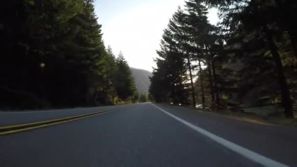 Jazda Wzdłuż Skagit River Sunrise — Wideo stockowe
