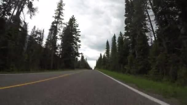 Yellowstone Bulutlu Gün Yokuş Yukarı — Stok video