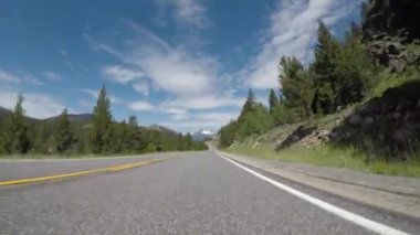 Wyoming Rock Wall Lines Road