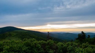 Aşağı Grassy Ridge Sunset Zaman Lapse