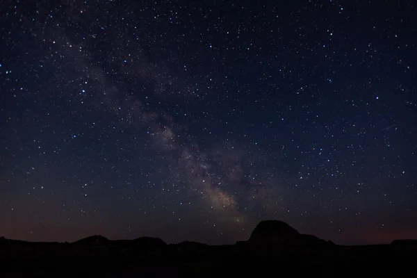 Sterren boven Theodore Roosevelt National Park — Stockfoto