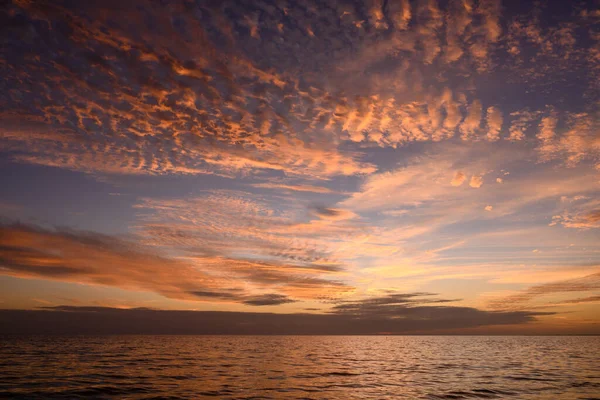 Florida Puesta Del Sol Sobre Golfo México Cerca Fort Meyers — Foto de Stock