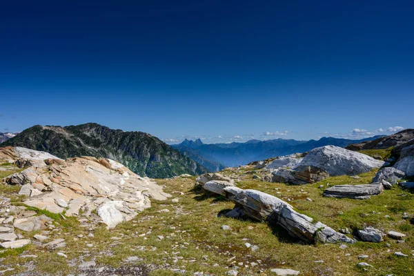 Prado Alpino Topo Montanha Sourdough Cascatas Norte — Fotografia de Stock