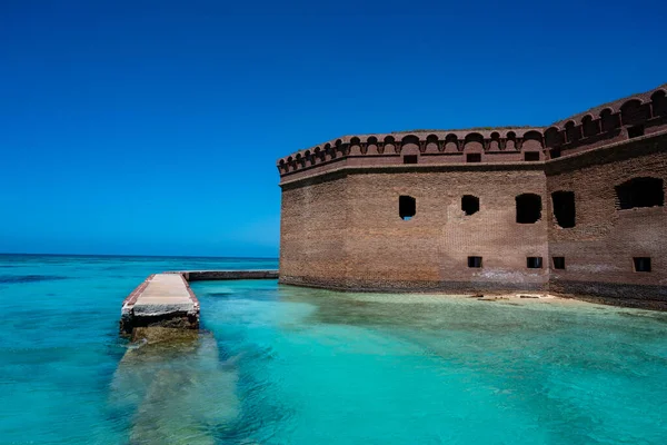 Bruch Wassergraben Neben Fort Jefferson — Stockfoto