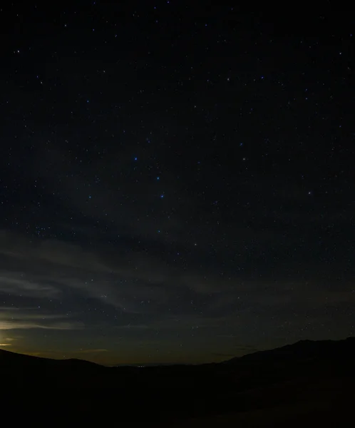 Estrellas Nubes Sobre Dunas Arena Colorado — Foto de Stock