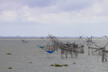 Dev yo balıkçıları yakalamak için büyük bir alet. Güney bölgesinde yaşayan insanların yaşam tarzına göre, Phatthalung Eyaleti, Tayland