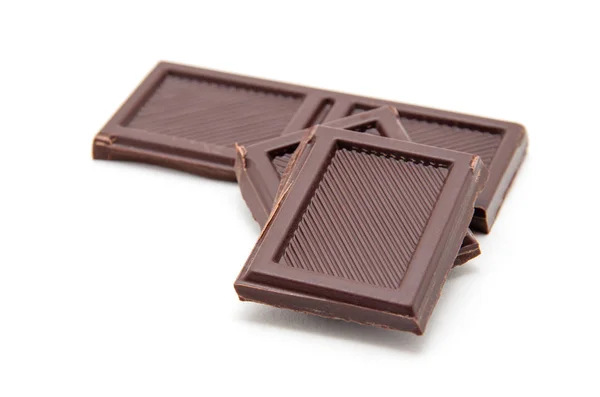 Čokoládové Tyčinky Stack Izolované Bílém Pozadí — Stock fotografie
