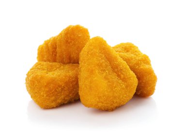 Kızarmış Peynir beyaz arkaplanda izole