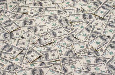 100 dolarlık banknotların arkaplanı