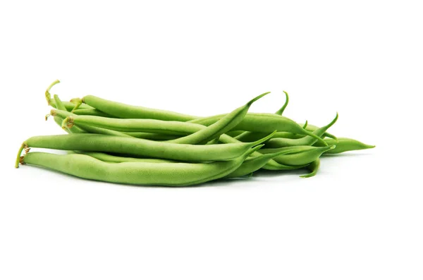 Green French Beans White Background — Stock Photo, Image
